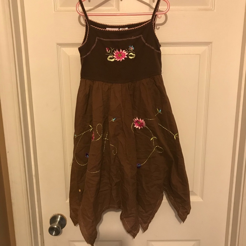 Blueberries brand 6X embroidered girls dress